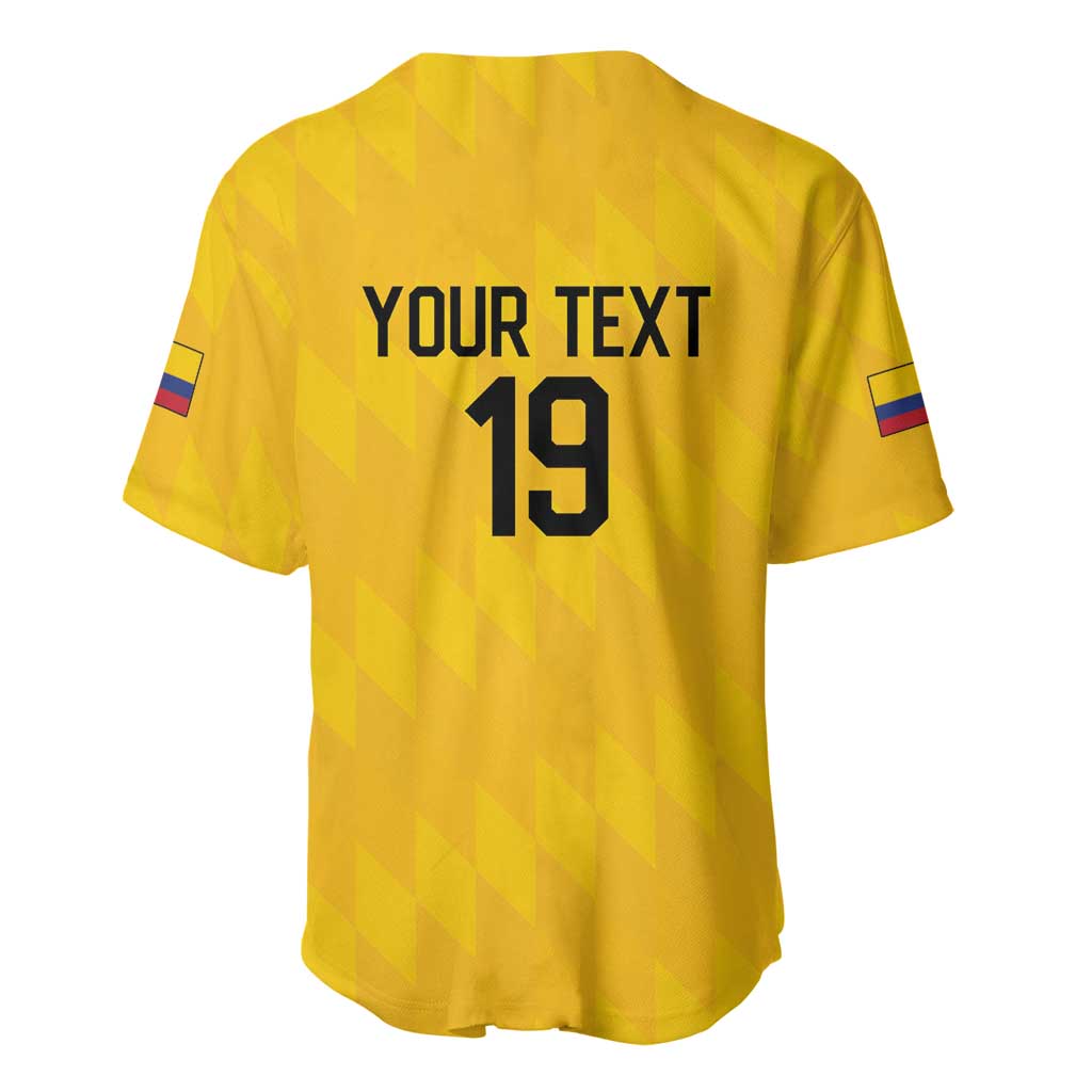Custom World Football 2026 Colombia Baseball Jersey Vamos Los Cafeteros - Wonder Print Shop