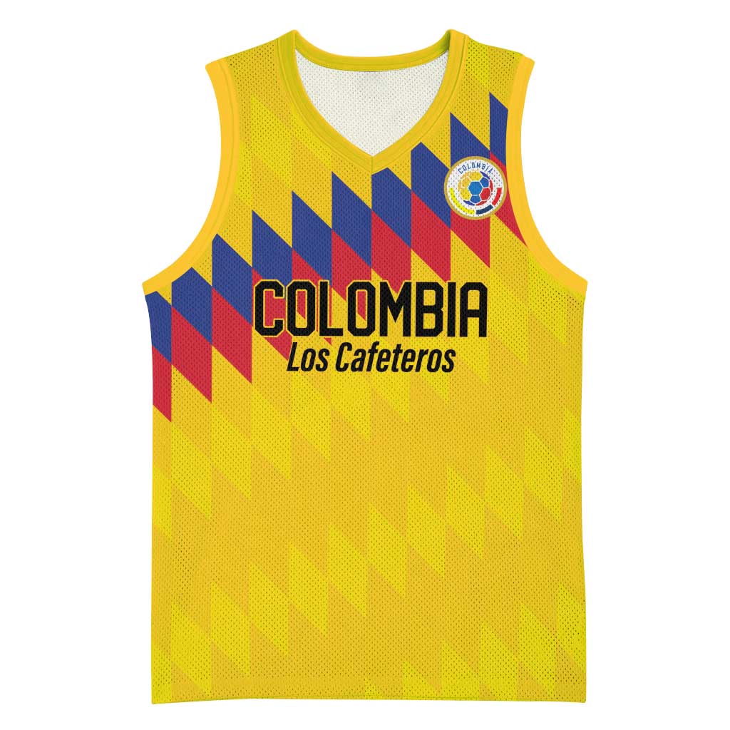 Custom World Football 2026 Colombia Basketball Jersey Vamos Los Cafeteros - Wonder Print Shop