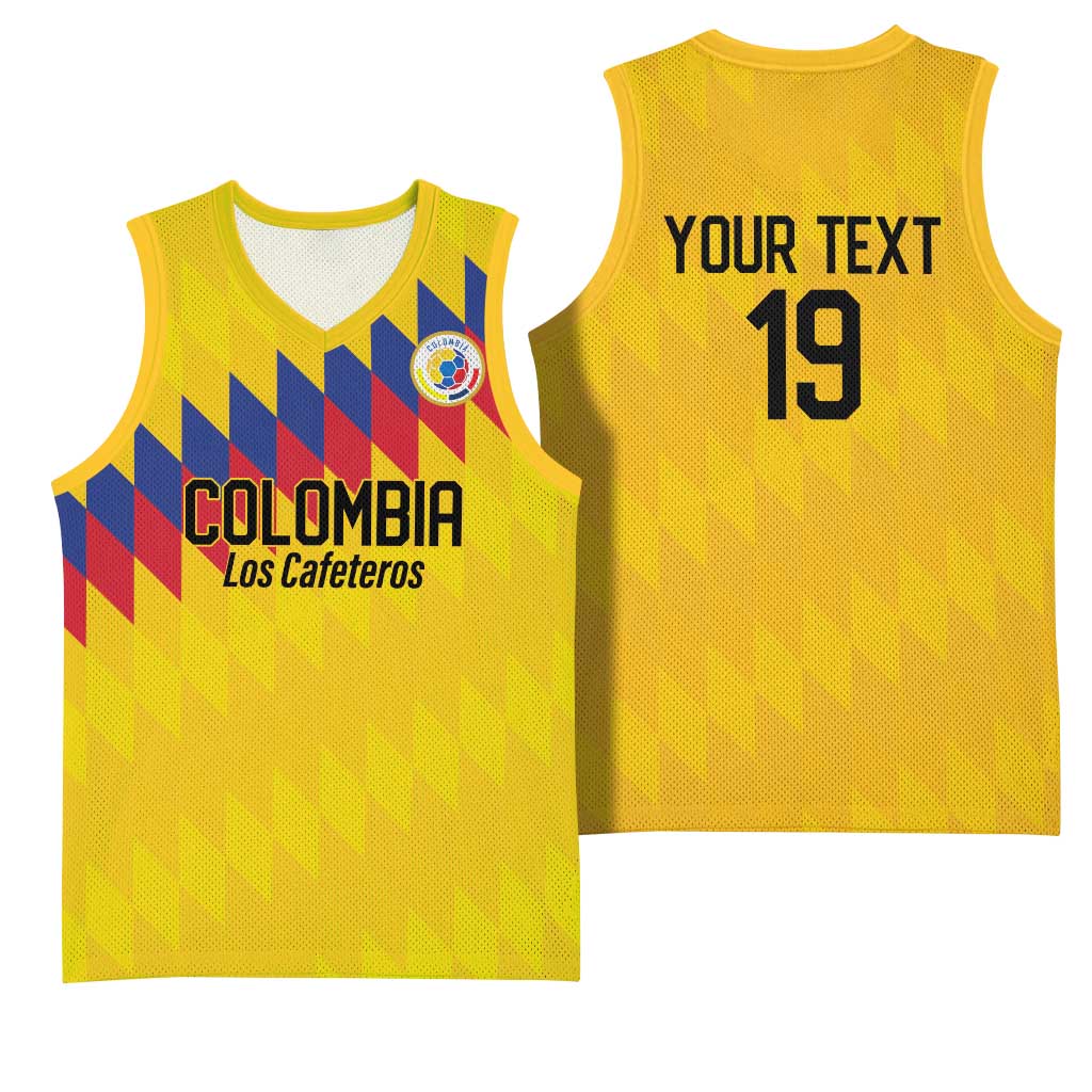 Custom World Football 2026 Colombia Basketball Jersey Vamos Los Cafeteros - Wonder Print Shop