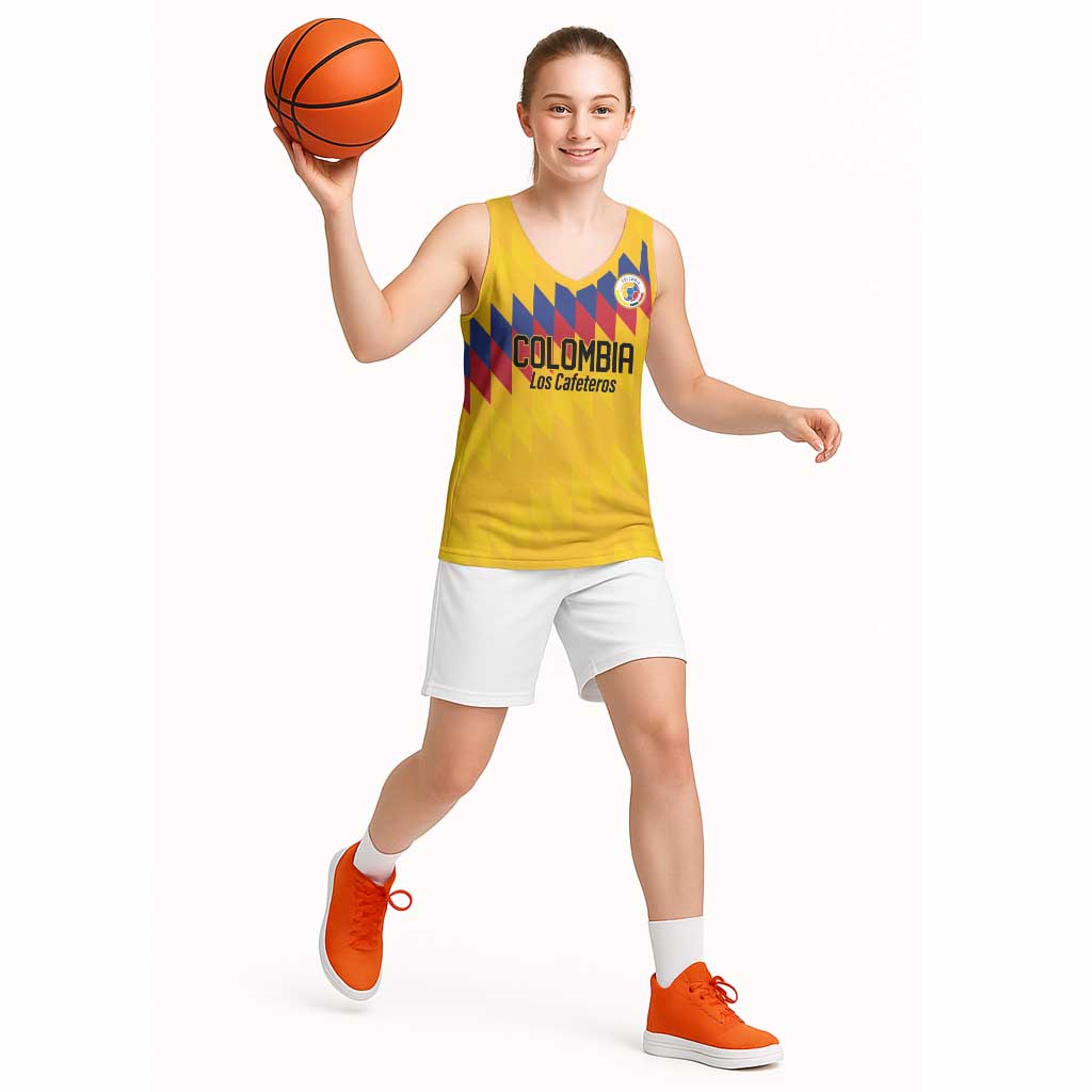 Custom World Football 2026 Colombia Basketball Jersey Vamos Los Cafeteros - Wonder Print Shop