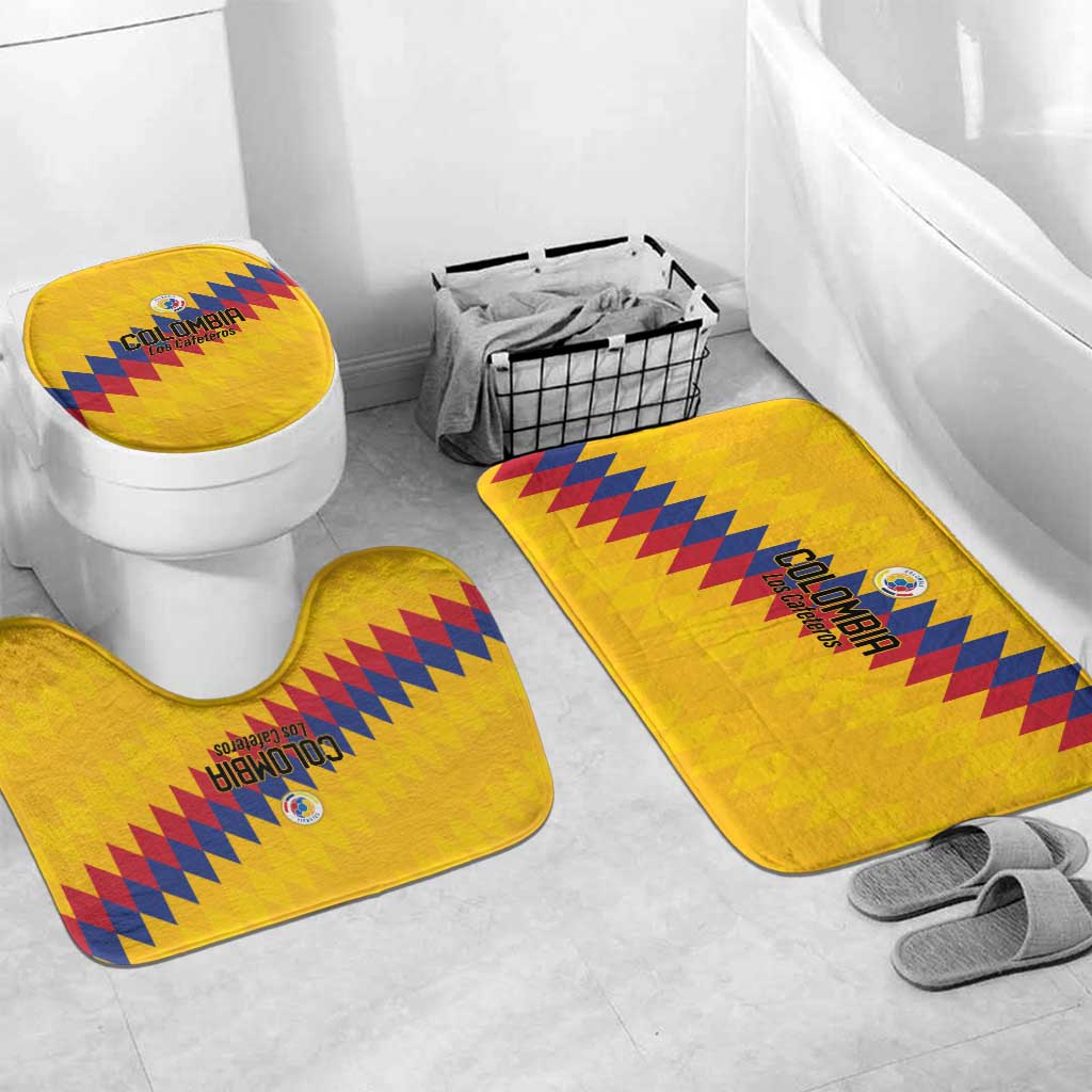 World Football 2026 Colombia Bathroom Set Vamos Los Cafeteros - Wonder Print Shop