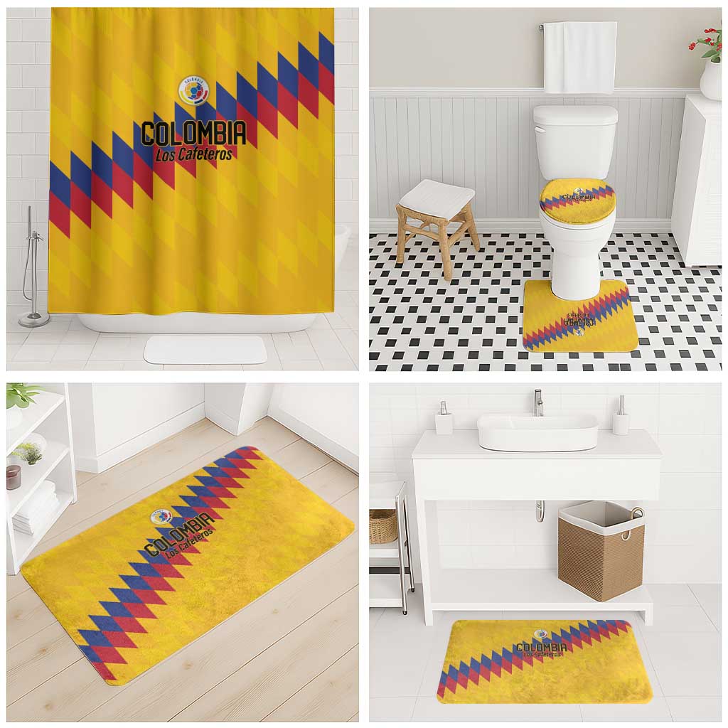 World Football 2026 Colombia Bathroom Set Vamos Los Cafeteros - Wonder Print Shop