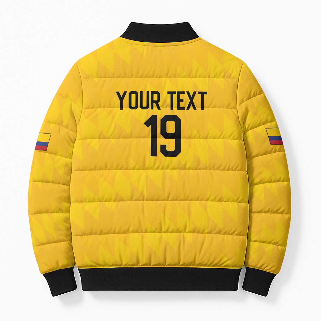 Custom World Football 2026 Colombia Bomber Puffer Jacket Vamos Los Cafeteros - Wonder Print Shop
