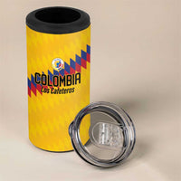 Custom World Football 2026 Colombia 4 in 1 Can Cooler Tumbler Vamos Los Cafeteros - Wonder Print Shop