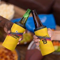 Custom World Football 2026 Colombia 4 in 1 Can Cooler Tumbler Vamos Los Cafeteros - Wonder Print Shop