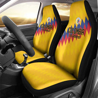 World Football 2026 Colombia Car Seat Cover Vamos Los Cafeteros - Wonder Print Shop