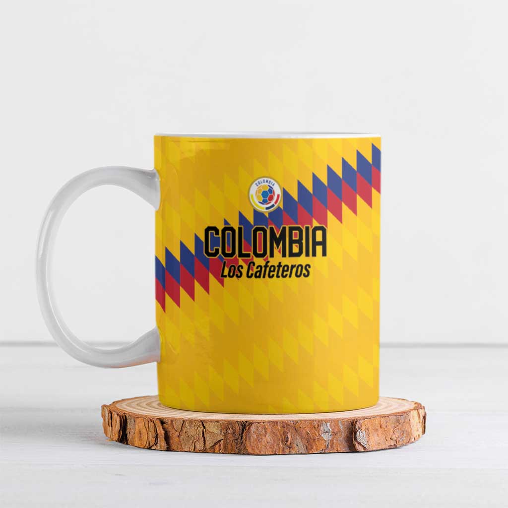 Custom World Football 2026 Colombia Ceramic Mug Vamos Los Cafeteros - Wonder Print Shop