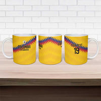 Custom World Football 2026 Colombia Ceramic Mug Vamos Los Cafeteros - Wonder Print Shop