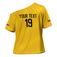 Custom World Football 2026 Colombia Cross Shoulder Shirt Vamos Los Cafeteros - Wonder Print Shop
