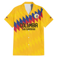 Custom World Football 2026 Colombia Family Matching Mermaid Dress and Hawaiian Shirt Vamos Los Cafeteros - Wonder Print Shop