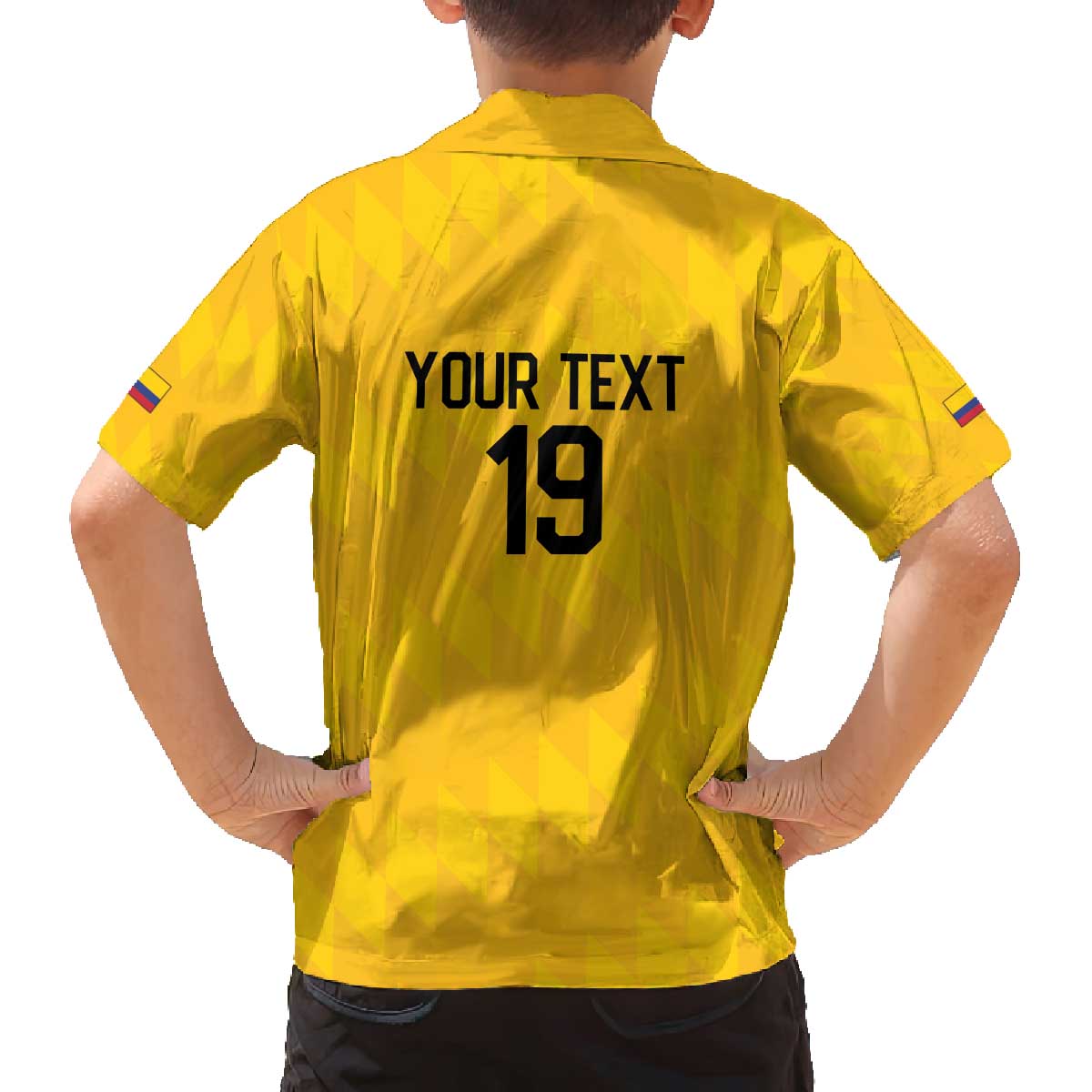 Custom World Football 2026 Colombia Family Matching Off The Shoulder Long Sleeve Dress and Hawaiian Shirt Vamos Los Cafeteros - Wonder Print Shop