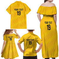 Custom World Football 2026 Colombia Family Matching Off Shoulder Maxi Dress and Hawaiian Shirt Vamos Los Cafeteros - Wonder Print Shop