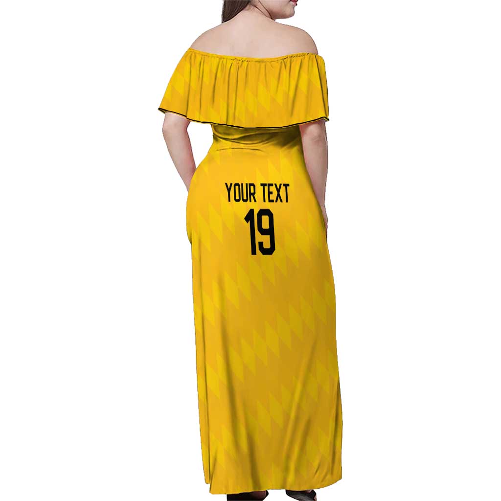 Custom World Football 2026 Colombia Family Matching Off Shoulder Maxi Dress and Hawaiian Shirt Vamos Los Cafeteros - Wonder Print Shop