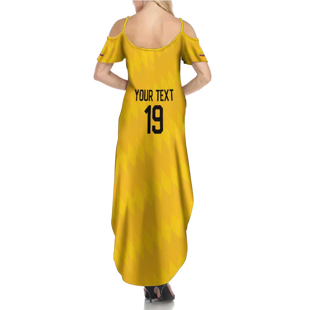 Custom World Football 2026 Colombia Family Matching Summer Maxi Dress and Hawaiian Shirt Vamos Los Cafeteros - Wonder Print Shop