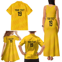 Custom World Football 2026 Colombia Family Matching Tank Maxi Dress and Hawaiian Shirt Vamos Los Cafeteros - Wonder Print Shop