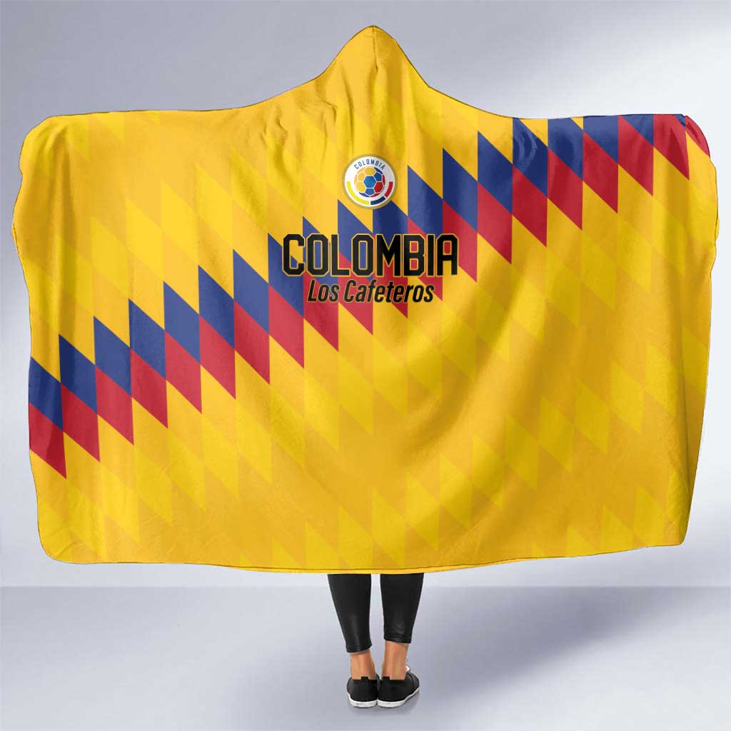 World Football 2026 Colombia Hooded Blanket Vamos Los Cafeteros - Wonder Print Shop