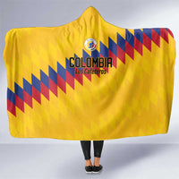 World Football 2026 Colombia Hooded Blanket Vamos Los Cafeteros - Wonder Print Shop