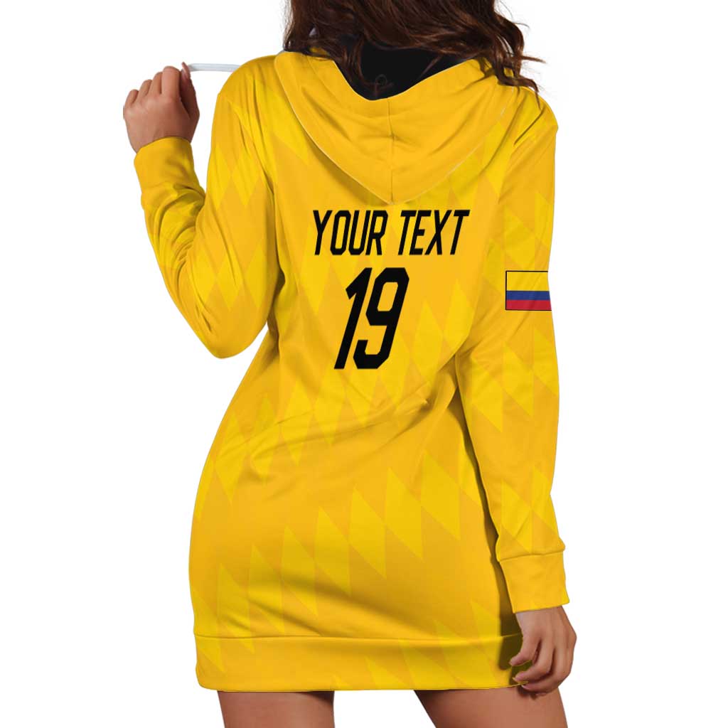Custom World Football 2026 Colombia Hoodie Dress Vamos Los Cafeteros - Wonder Print Shop
