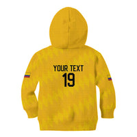 Custom World Football 2026 Colombia Kid Hoodie Vamos Los Cafeteros - Wonder Print Shop