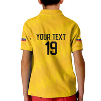 Custom World Football 2026 Colombia Kid Polo Shirt Vamos Los Cafeteros - Wonder Print Shop