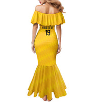 Custom World Football 2026 Colombia Mermaid Dress Vamos Los Cafeteros - Wonder Print Shop