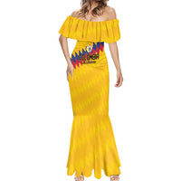 Custom World Football 2026 Colombia Mermaid Dress Vamos Los Cafeteros - Wonder Print Shop