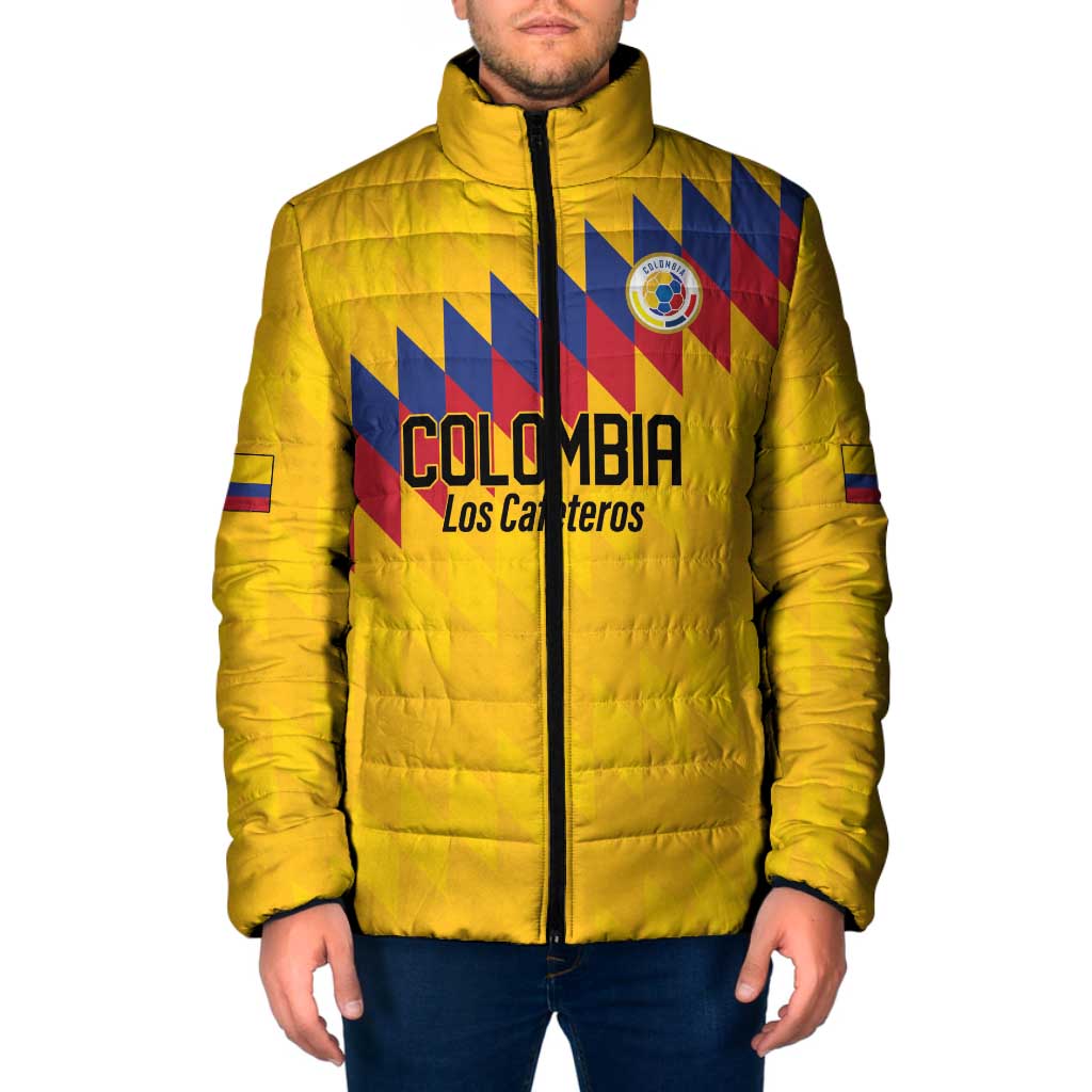 Custom World Football 2026 Colombia Padded Jacket Vamos Los Cafeteros - Wonder Print Shop