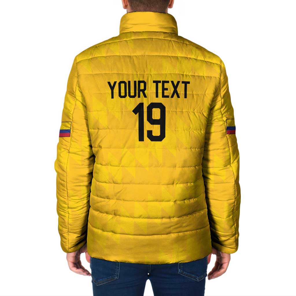 Custom World Football 2026 Colombia Padded Jacket Vamos Los Cafeteros - Wonder Print Shop