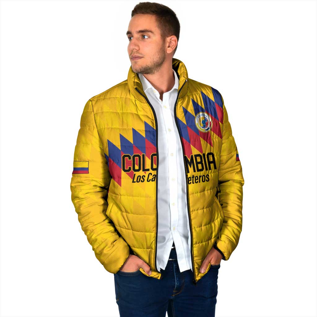 Custom World Football 2026 Colombia Padded Jacket Vamos Los Cafeteros - Wonder Print Shop