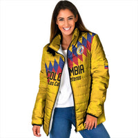 Custom World Football 2026 Colombia Padded Jacket Vamos Los Cafeteros - Wonder Print Shop