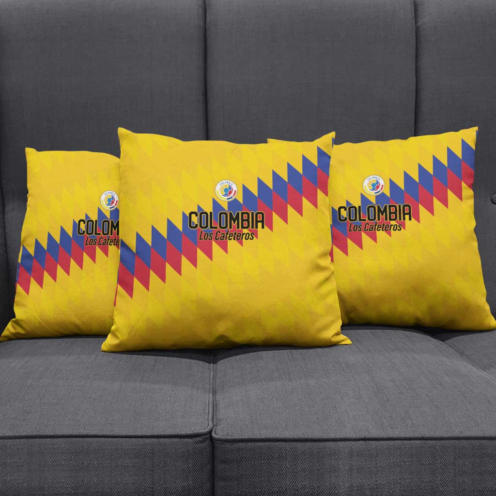 World Football 2026 Colombia Pillow Cover Vamos Los Cafeteros - Wonder Print Shop