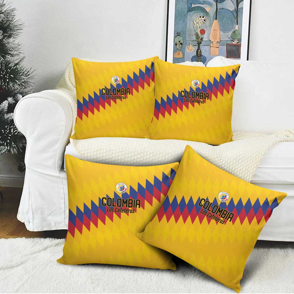 World Football 2026 Colombia Pillow Cover Vamos Los Cafeteros - Wonder Print Shop