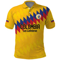 Custom World Football 2026 Colombia Polo Shirt Vamos Los Cafeteros - Wonder Print Shop