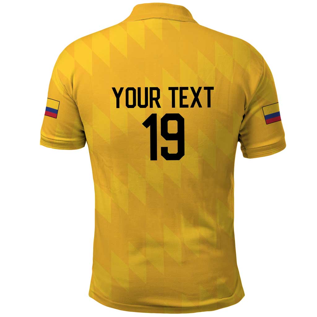 Custom World Football 2026 Colombia Polo Shirt Vamos Los Cafeteros - Wonder Print Shop
