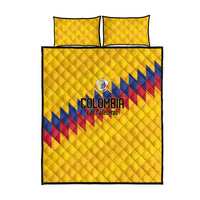 World Football 2026 Colombia Quilt Bed Set Vamos Los Cafeteros - Wonder Print Shop