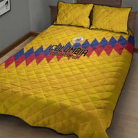 World Football 2026 Colombia Quilt Bed Set Vamos Los Cafeteros - Wonder Print Shop