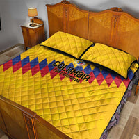 World Football 2026 Colombia Quilt Bed Set Vamos Los Cafeteros - Wonder Print Shop