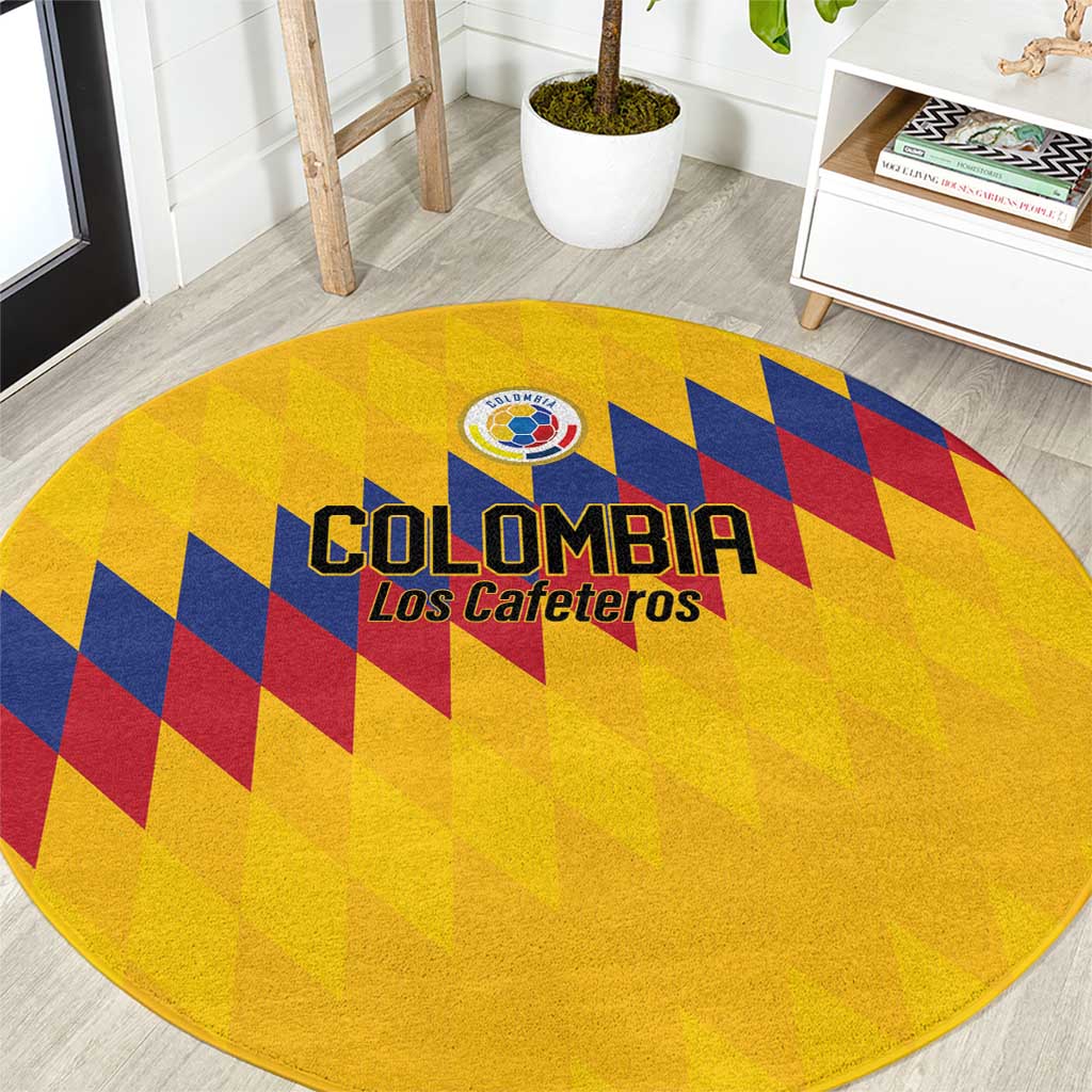 World Football 2026 Colombia Round Carpet Vamos Los Cafeteros - Wonder Print Shop