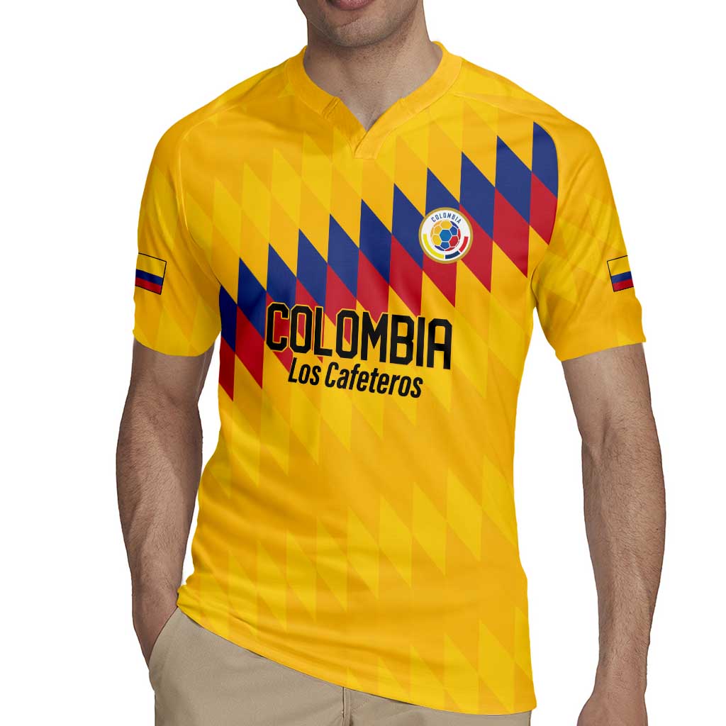 Custom World Football 2026 Colombia Rugby Jersey Vamos Los Cafeteros - Wonder Print Shop