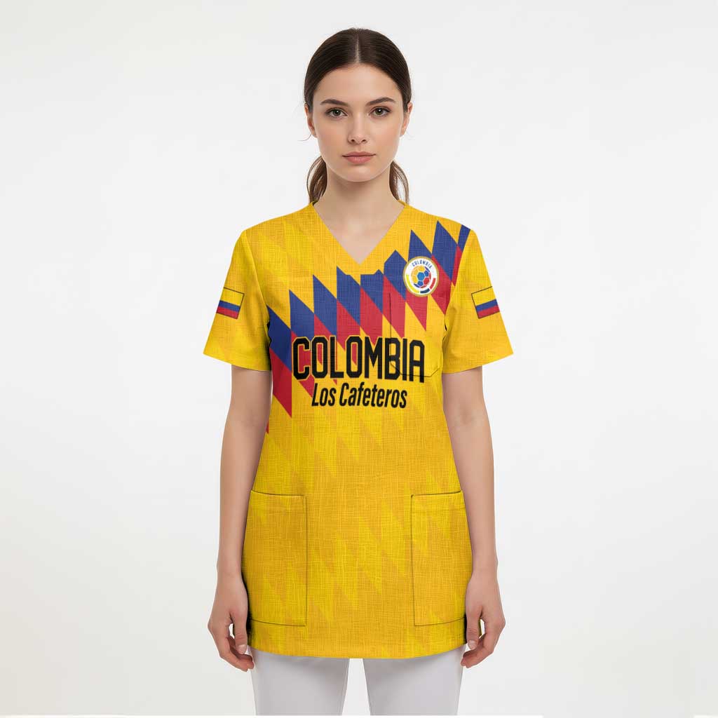 Custom World Football 2026 Colombia Scrub Top Vamos Los Cafeteros - Wonder Print Shop