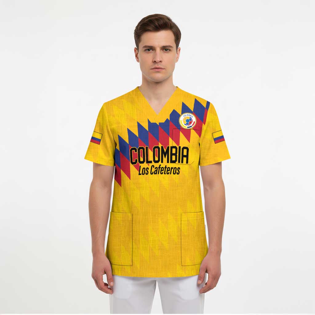Custom World Football 2026 Colombia Scrub Top Vamos Los Cafeteros - Wonder Print Shop