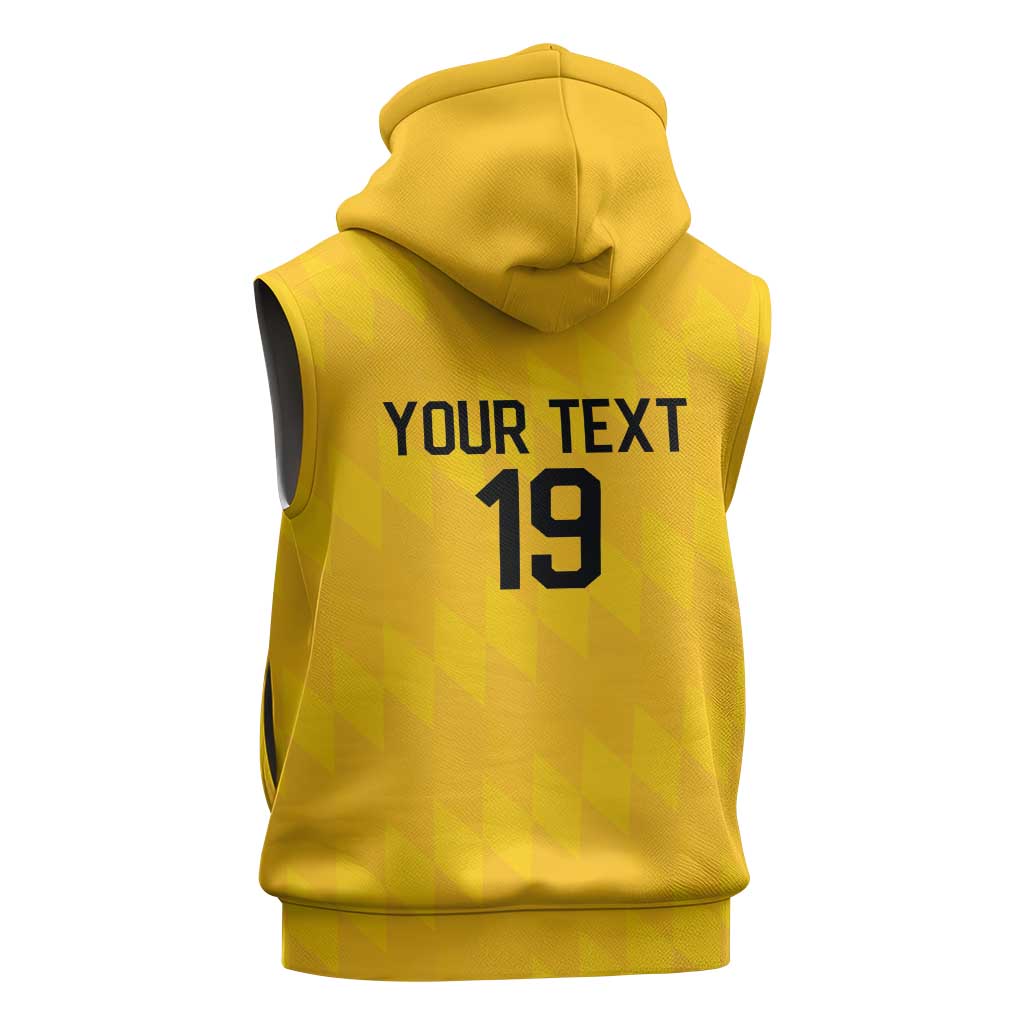 Custom World Football 2026 Colombia Sleeveless Hoodie Vamos Los Cafeteros - Wonder Print Shop