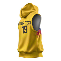 Custom World Football 2026 Colombia Sleeveless Hoodie Vamos Los Cafeteros - Wonder Print Shop
