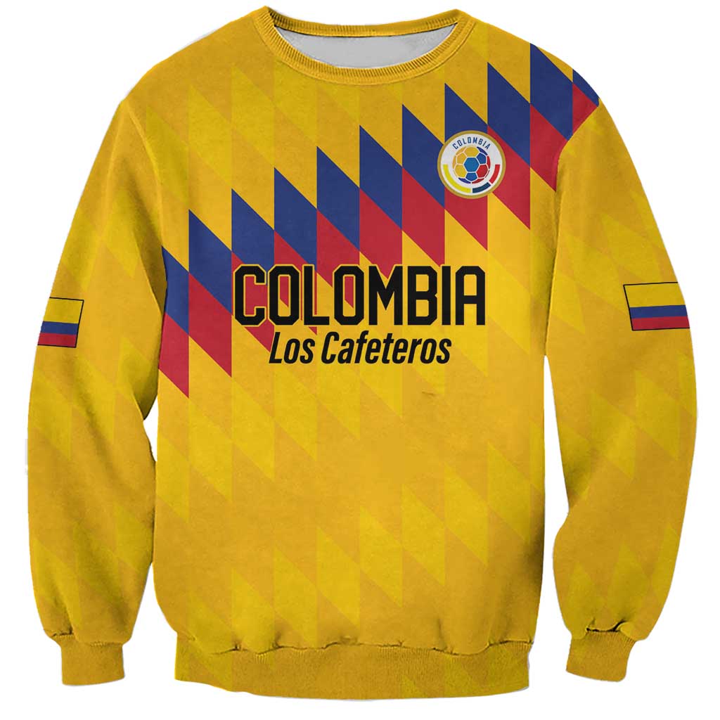 Custom World Football 2026 Colombia Sweatshirt Vamos Los Cafeteros - Wonder Print Shop