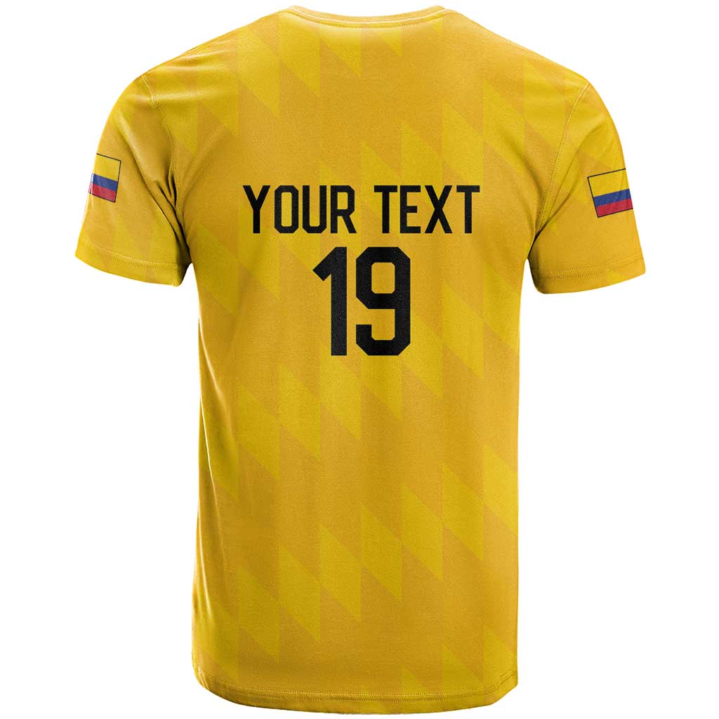 Custom World Football 2026 Colombia T Shirt Vamos Los Cafeteros - Wonder Print Shop