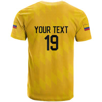 Custom World Football 2026 Colombia T Shirt Vamos Los Cafeteros - Wonder Print Shop