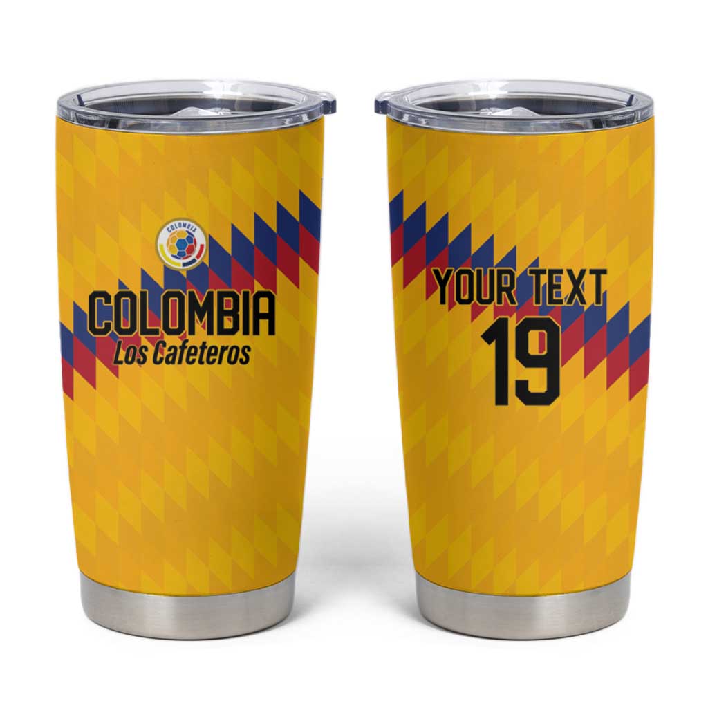 Custom World Football 2026 Colombia Tumbler Cup Vamos Los Cafeteros - Wonder Print Shop