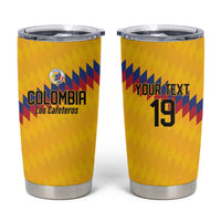 Custom World Football 2026 Colombia Tumbler Cup Vamos Los Cafeteros - Wonder Print Shop