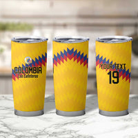 Custom World Football 2026 Colombia Tumbler Cup Vamos Los Cafeteros - Wonder Print Shop