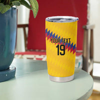 Custom World Football 2026 Colombia Tumbler Cup Vamos Los Cafeteros - Wonder Print Shop
